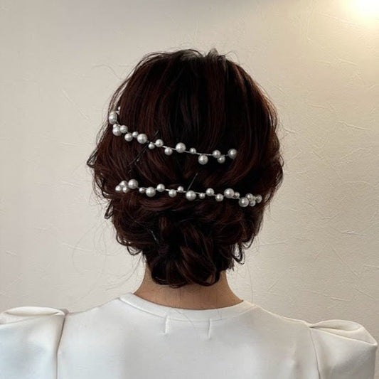 ヘッドドレス アリエル パールボンネ 2本セット 【レンタル3泊4日基本プラン】